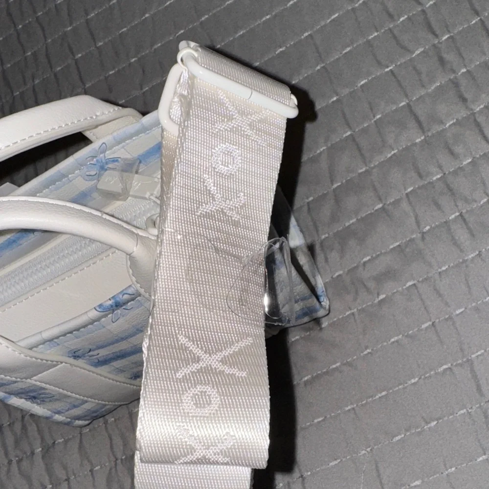 Betsey Johnson Blue and White Mini Crossbody Bag - Picture 4 of 12
